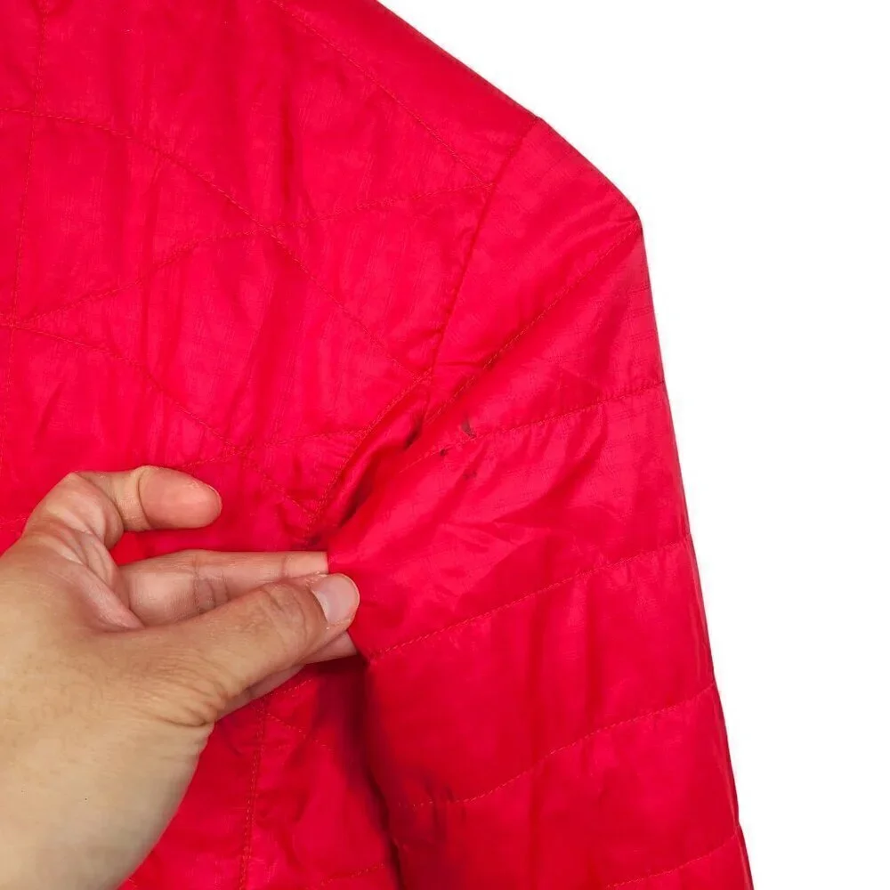 Columbia Girls Omni Heat Red Pink Coat Lightweight Puffer Jacket